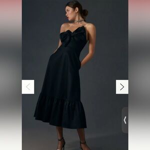 Hutch Bow Dress from Anthropologie in Black